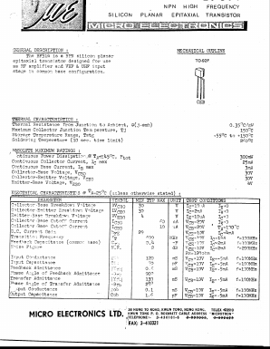 BF314 Datasheet PDF Micro Electronics