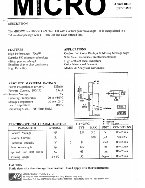 MBB32W Datasheet PDF Micro Electronics