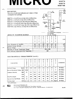 MSB77D Datasheet PDF Micro Electronics