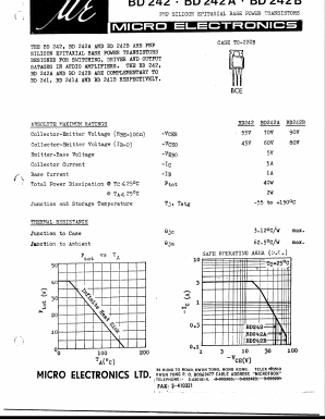 BD242B Datasheet PDF Micro Electronics
