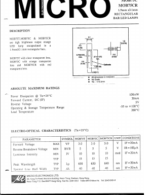 MOB75C Datasheet PDF Micro Electronics