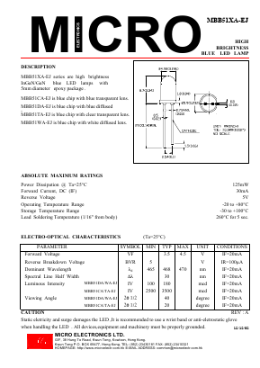 MBB51CA-EJ Datasheet PDF Micro Electronics