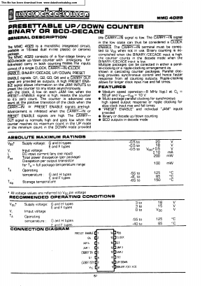 MMC4029 Datasheet PDF Micro Electronics