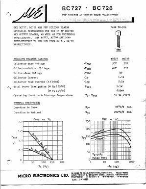BC728 Datasheet PDF Micro Electronics