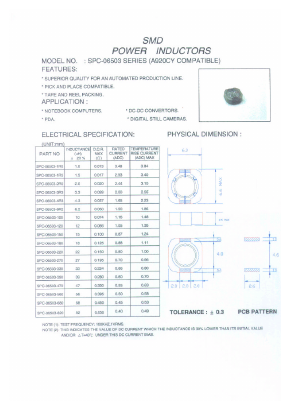 SPC-06503 Datasheet PDF Micro Electronics
