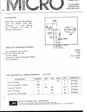 MSB52TK-3 Datasheet PDF Micro Electronics