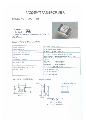 PCT-1615 Datasheet PDF Micro Electronics