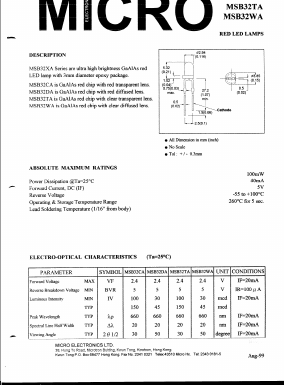 MSB32CA Datasheet PDF Micro Electronics