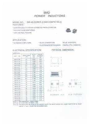 SMI-43-100 Datasheet PDF Micro Electronics
