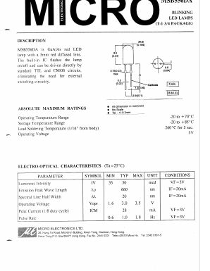 MSB556DA Datasheet PDF Micro Electronics