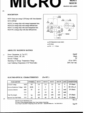 MO51T Datasheet PDF Micro Electronics