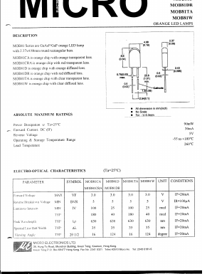 MOB81 Datasheet PDF Micro Electronics