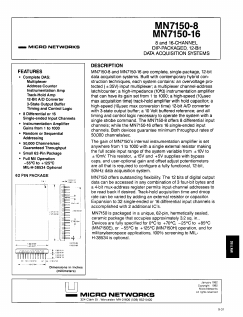 MN7150-8 Datasheet PDF Micro Networks