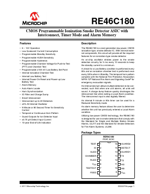 RE46C180 Datasheet PDF Microchip Technology