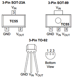 TC55RP1801ECBRT Datasheet PDF Microchip Technology