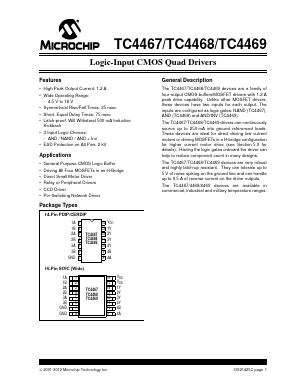TC4469MPD Datasheet PDF Microchip Technology