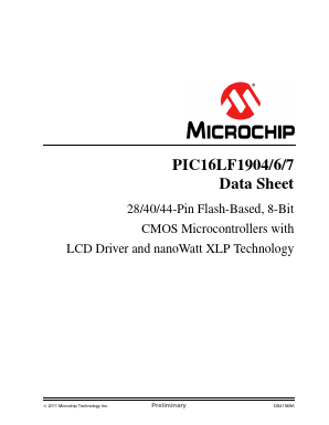 PIC16LF1906-E/MV Datasheet PDF Microchip Technology