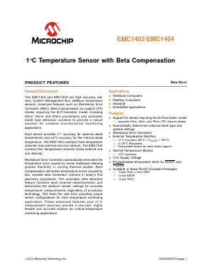 EMC1403-1-AIA-TR Datasheet PDF Microchip Technology