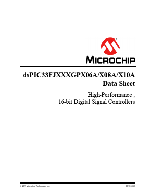 DSPIC33FJ64GP708AH/PT-ES Datasheet PDF Microchip Technology