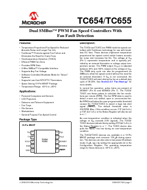 TC654EUN Datasheet PDF Microchip Technology