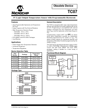 TC07VOA Datasheet PDF Microchip Technology