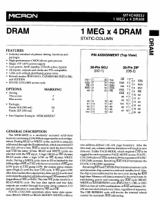 MT4C4003J Datasheet PDF Micron Technology