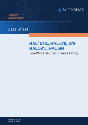 HAL573 Datasheet PDF Micronas