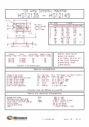 121NQ035 Datasheet PDF Microsemi Corporation