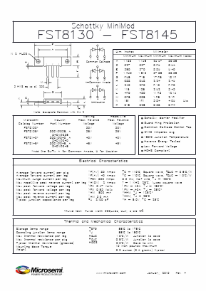 84CNQ035 Datasheet PDF Microsemi Corporation