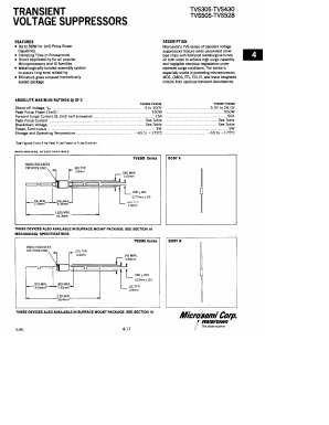 TVS328 Datasheet PDF Microsemi Corporation