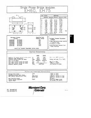 EH7510BS Datasheet PDF Microsemi Corporation