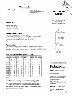 SAC10 Datasheet PDF Microsemi Corporation
