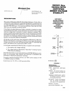 1N3503 Datasheet PDF Microsemi Corporation