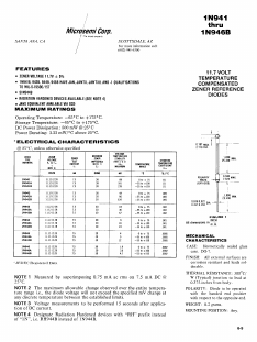 1N944A Datasheet PDF Microsemi Corporation