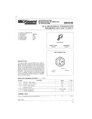 SD1060 Datasheet PDF Microsemi Corporation