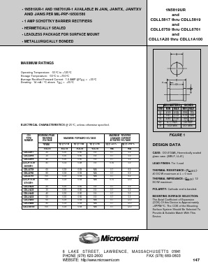 1N5819UR Datasheet PDF Microsemi Corporation