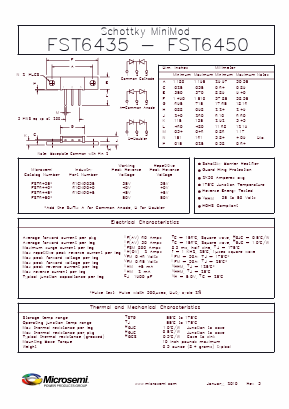 FST6445 Datasheet PDF Microsemi Corporation