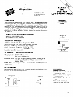 LCE17 Datasheet PDF Microsemi Corporation