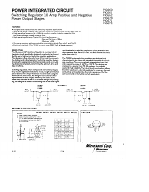 PIC671 Datasheet PDF Microsemi Corporation