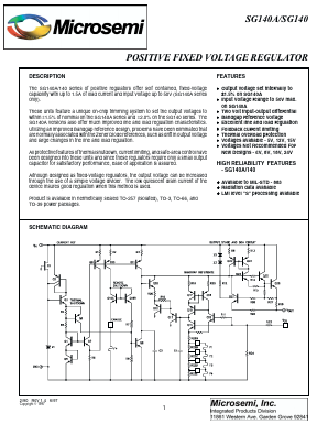 SG140-08R Datasheet PDF Microsemi Corporation