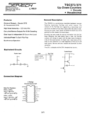 TSC373AL Datasheet PDF Microsemi Corporation