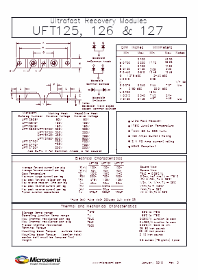 UFT12650 Datasheet PDF Microsemi Corporation