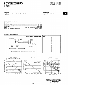 UZ5718 Datasheet PDF Microsemi Corporation