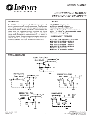 SG2812 Datasheet PDF Microsemi Corporation