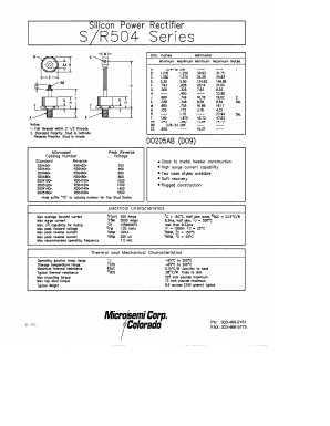 S504100 Datasheet PDF Microsemi Corporation