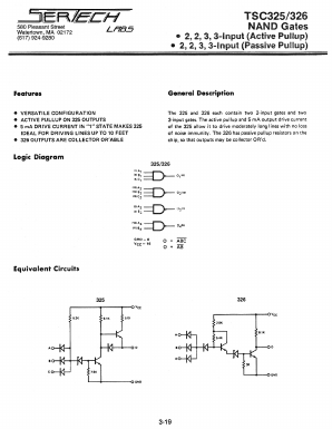 TSC325 Datasheet PDF Microsemi Corporation