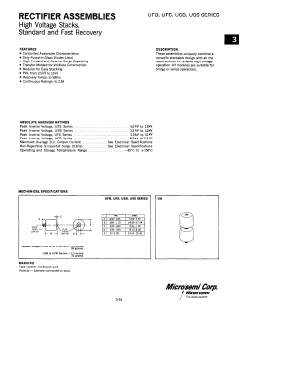 UFB5 Datasheet PDF Microsemi Corporation