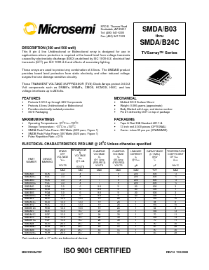 SMDB05C Datasheet PDF Microsemi Corporation
