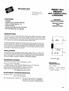 1.5KE110A_ Datasheet PDF Microsemi Corporation
