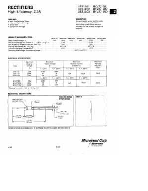 UES1103 Datasheet PDF Microsemi Corporation